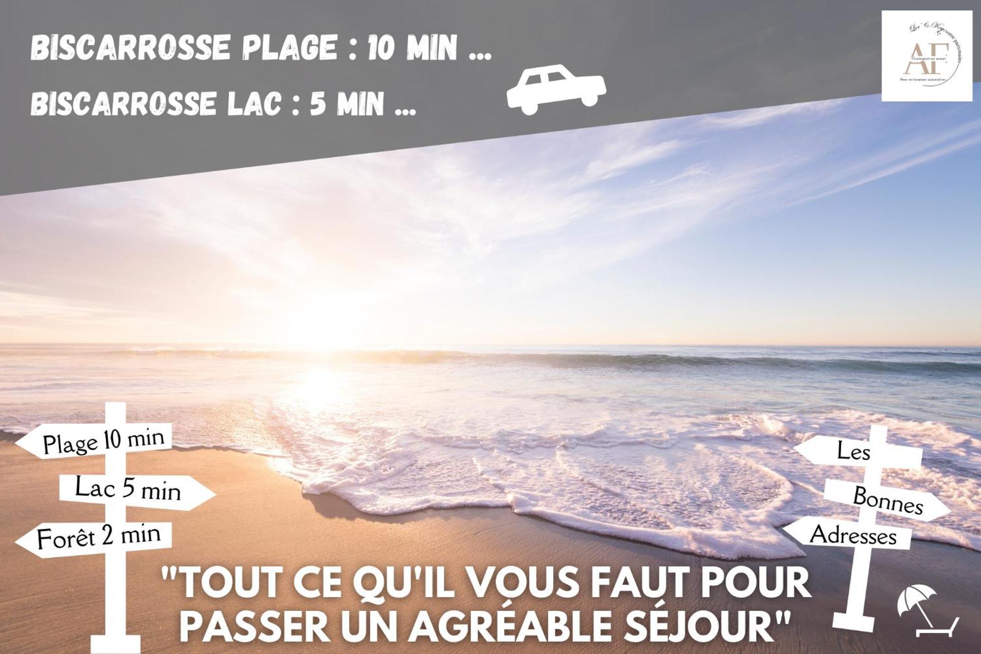 Ravissante Maison Cosy 4* Biscarrosse Proche Lac Экстерьер фото